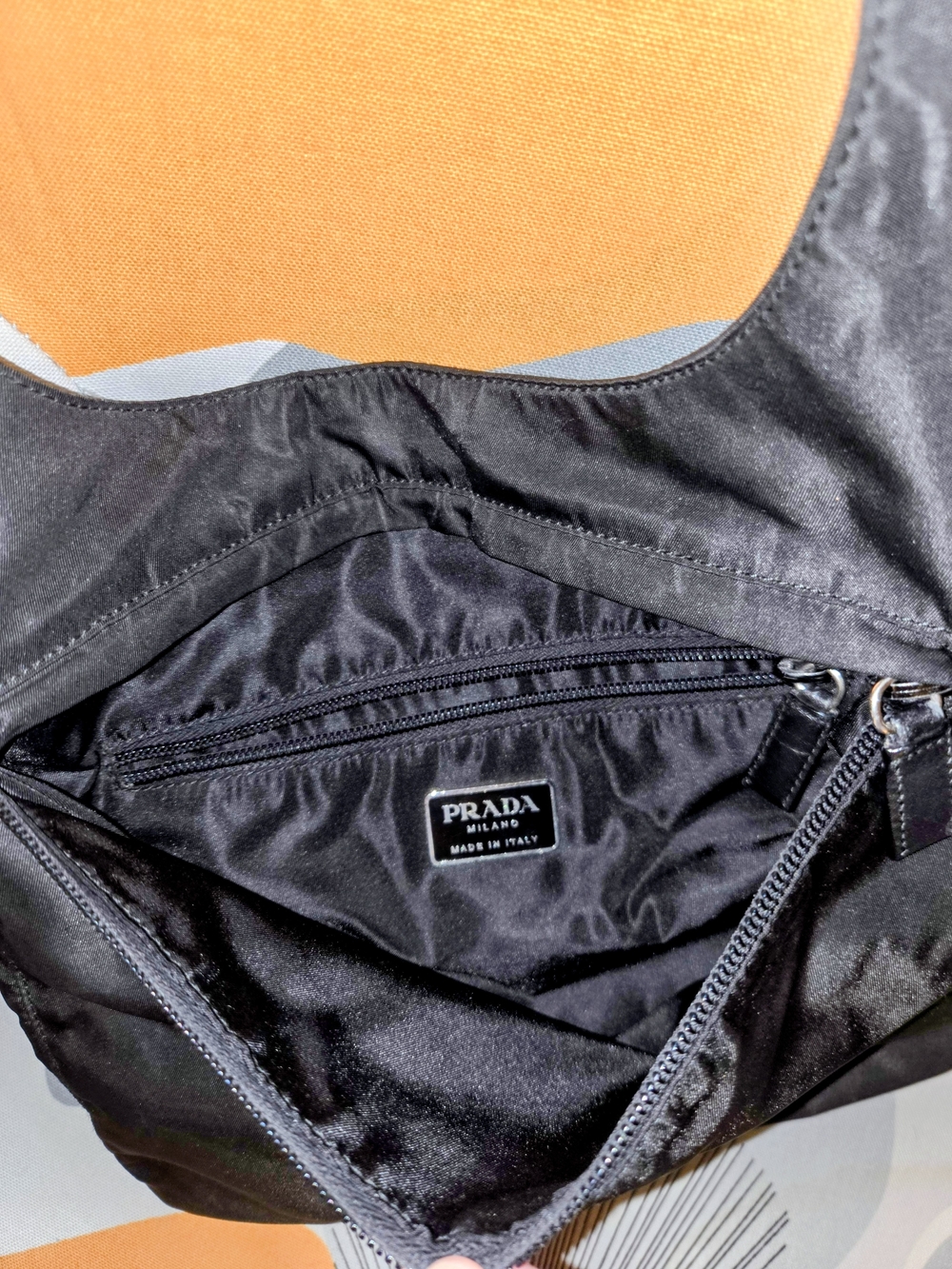 Prada Black Nylon Belt Bag with Interior Zip Pocket